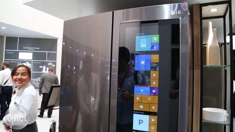 LG’nin tanıttığı buzdolabı Windows 10 işletim sistemine sahip